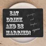 Vow Renewal Eat Drink And Be Married Again Invitation at Zazzle