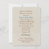 Vow Renewal for 50th Anniversary Invitation (Back)