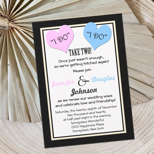 Vow Renewal Invitation -- I Do