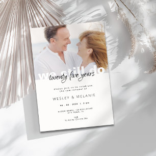 Vow Renewal Invitation - We Still Do with Photo