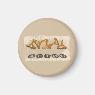 Vowels AEIOU English language Magnet