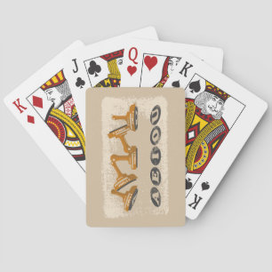 Vowels AEIOU English language Poker Cards