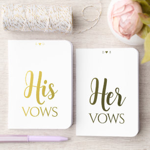 Vows Foil Pocket Notebook Set