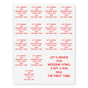 VOWS TEMPORARY TATTOOS