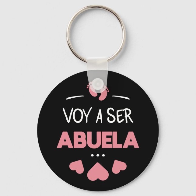 Voy a ser abuela tote bag keychain (Front)