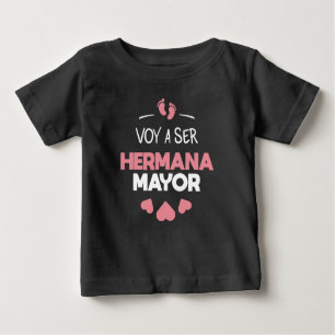 Voy a ser hermana mayor baby T-Shirt