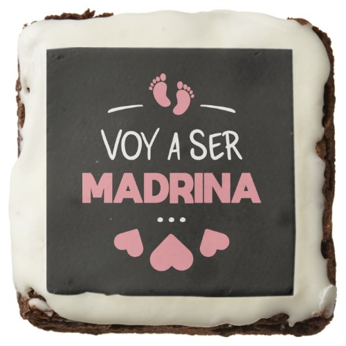 Voy a ser madrina brownie