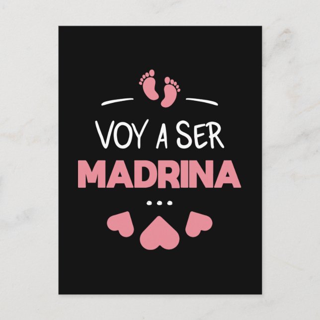 Voy a ser madrina postcard (Front)