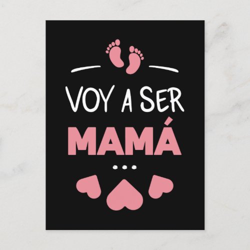 Voy a ser mama postcard