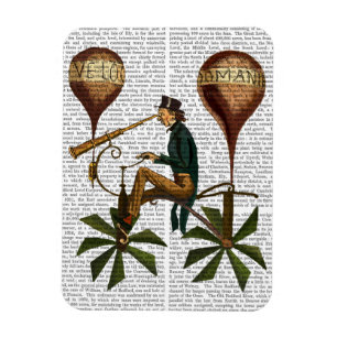 Voyage A La Lune Hot Air Balloon Magnet