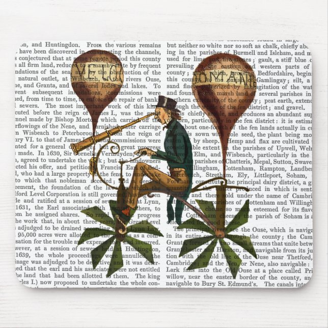 Voyage A La Lune Hot Air Balloon Mouse Pad (Front)
