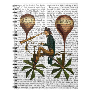 Voyage A La Lune Hot Air Balloon Notebook