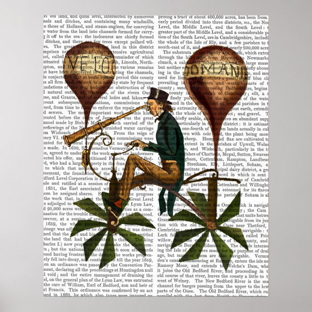 Voyage A La Lune Hot Air Balloon Poster (Front)