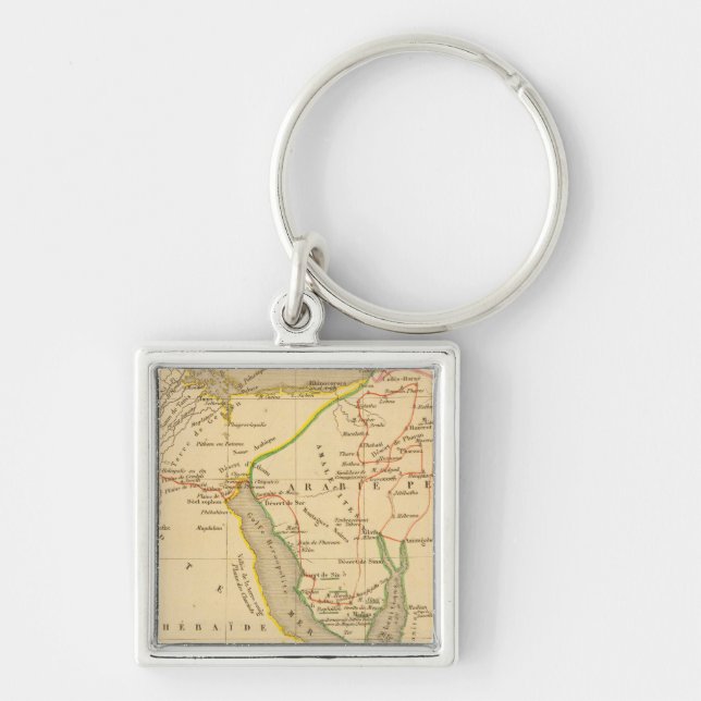 Voyage des Israelites depuis leur sortie d'Egypte Keychain (Front)