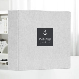 Voyage Journal Beige Linen Fabric Texture 3 Ring Binder