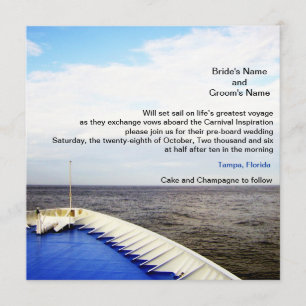 Voyage of Love Cruise Ship/Destination Wedding Invitation