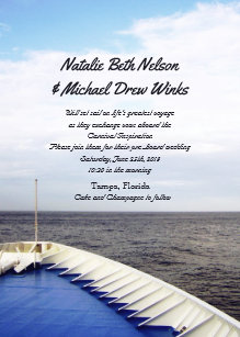 cruise wedding invitations zazzle