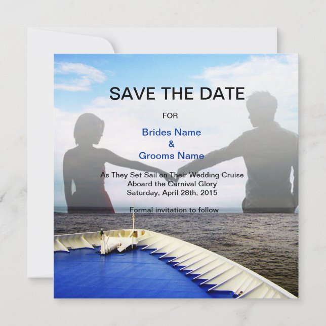 Voyage of Love l Cruise Ship/Destination Wedding Save The Date (Front)