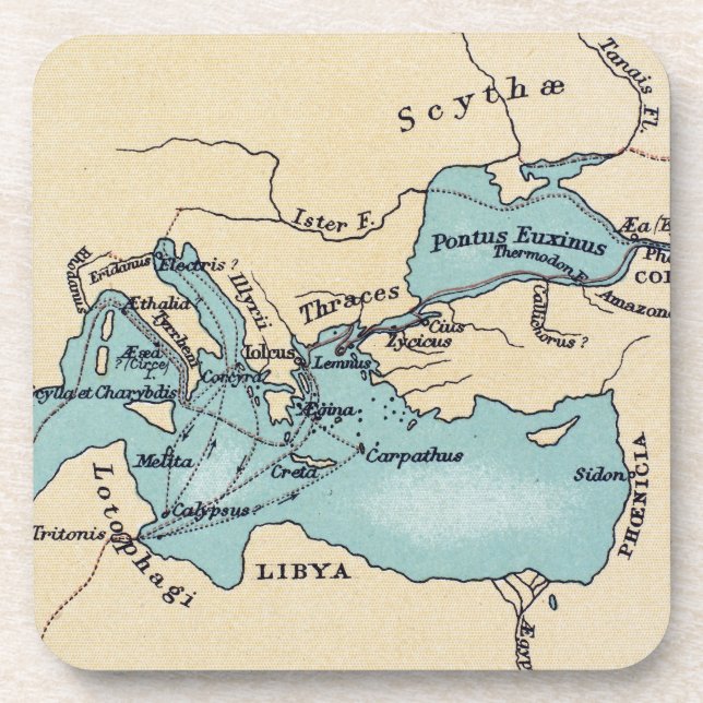 VOYAGE OF THE ARGONAUTS BEVERAGE COASTER (Front)