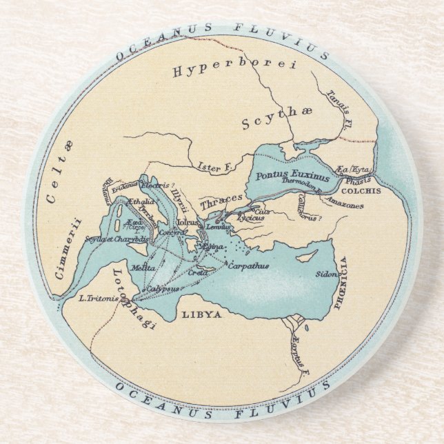 VOYAGE OF THE ARGONAUTS DRINK COASTER (Front)