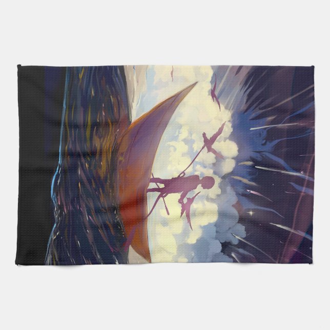 “Voyage Through the Storm” Kitchen Towels (Horizontal)
