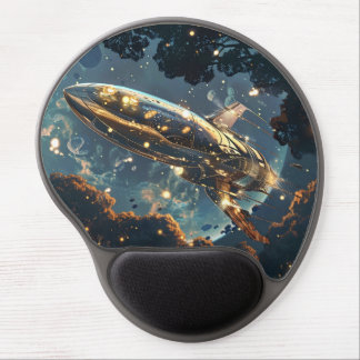 Voyage Under the Starlit Shadows Gel Mouse Pad