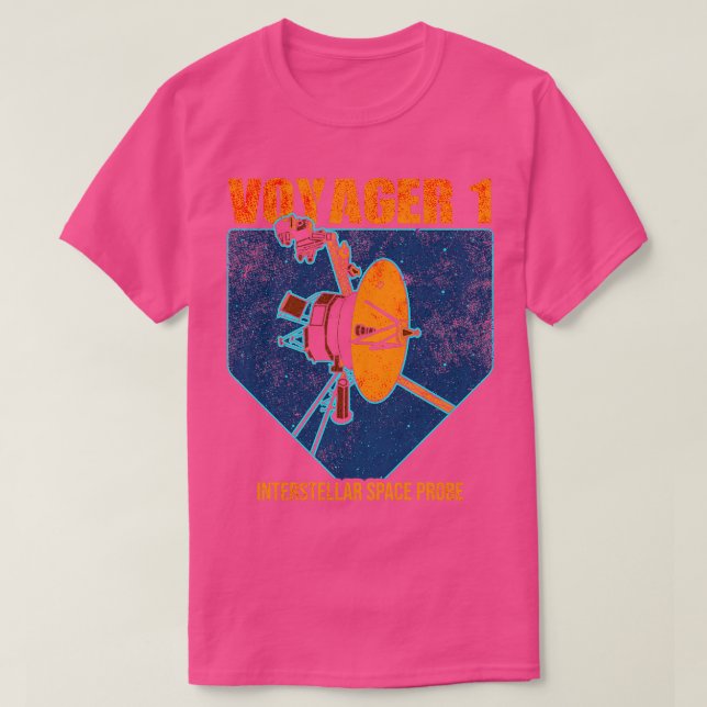 Voyager 1 Interstellar Space Probe 19 T-Shirt (Design Front)