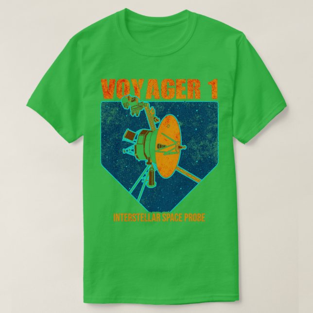 Voyager 1 Interstellar Space Probe T-Shirt (Design Front)