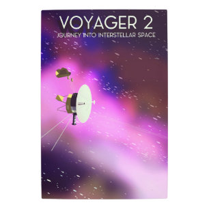 Voyager 2 - Journey into interstellar space Metal Print