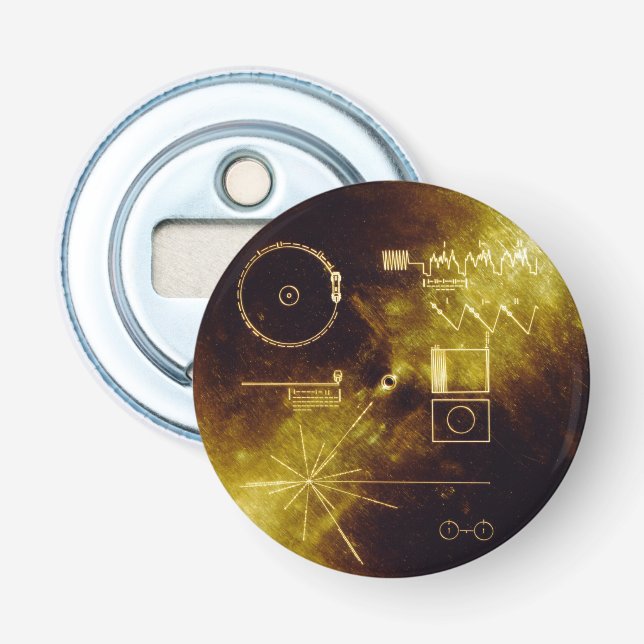 Voyager Golden Record Bottle Opener (Front)
