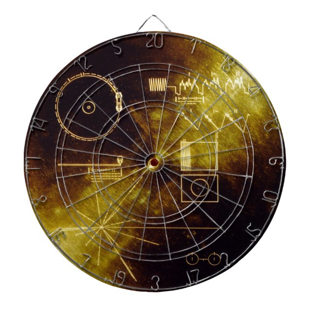 Voyager Golden Record Dart Board (Front)