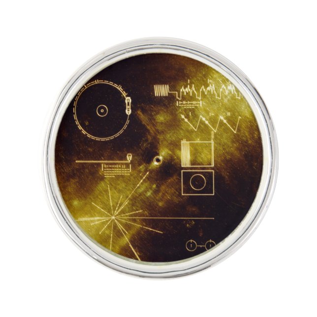 Voyager Golden Record Pin (Front)