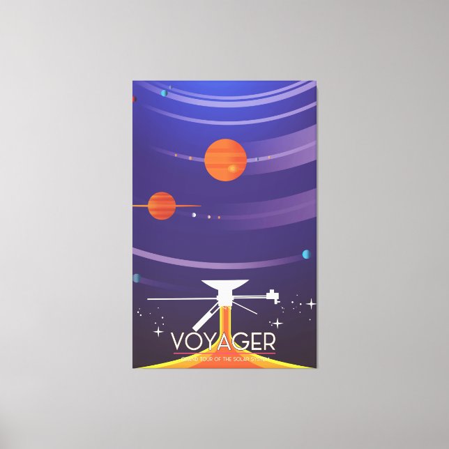 Voyager Grand Tour Science poster Canvas Print (Front)