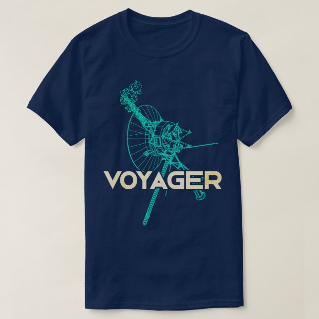 Voyager Interstellar Space Probe 5 T-Shirt (Design Front)