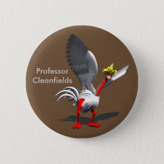 Voyager Mascot Button  - Prof. Cleanfields