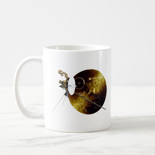 Voyager probe with record  coffee mug