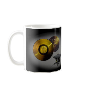 Voyager Spacecraft and Golden Record at 40 Coffee Mug
