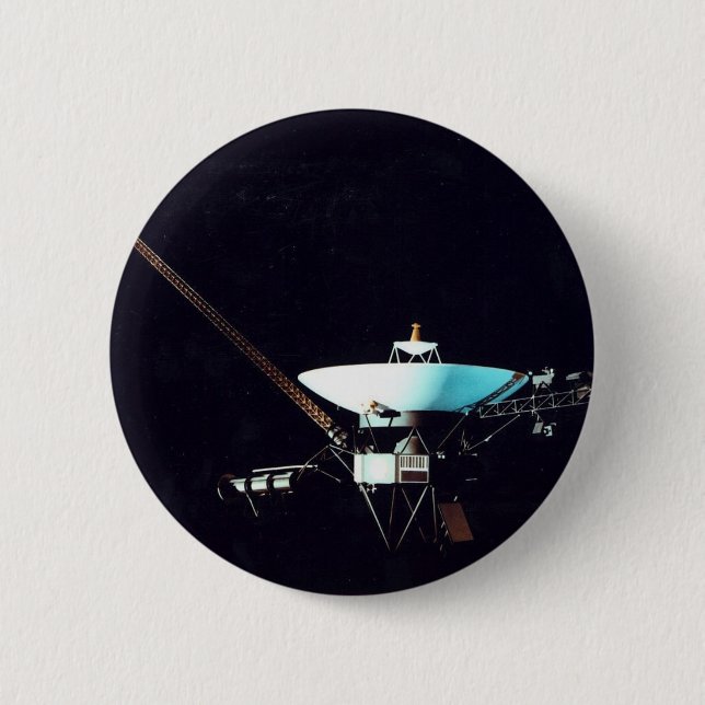 VOYAGER  SPACECRAFT BUTTON (Front)