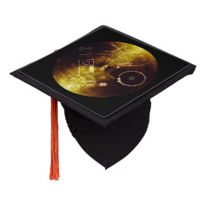 Voyager Spacecraft Golden Record Cover Graduation Cap Topper