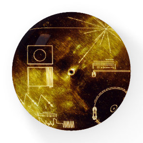 Voyager Spacecraft Golden Record Cover Paperweight
