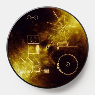 Voyager Spacecraft Golden Record Cover PopSocket