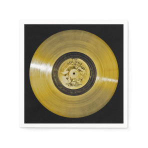Voyager Spacecraft Golden Record Napkins