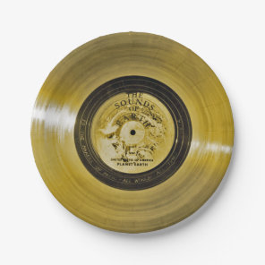 Voyager Spacecraft Golden Record Paper Plates