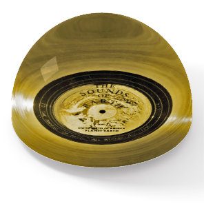 Voyager Spacecraft Golden Record Paperweight
