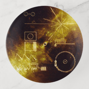 Voyager Spacecraft Golden Record Trinket Tray