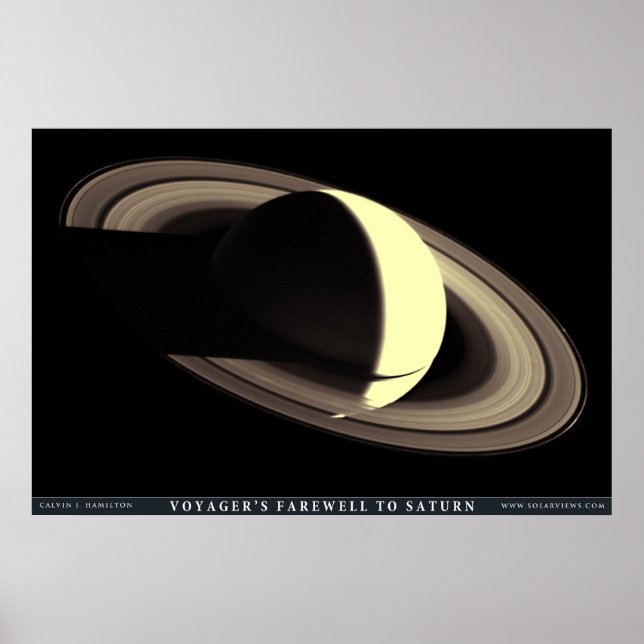 Voyager's Farewell to Saturn Poster (Front)