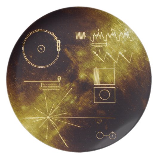 Voyager's Golden Record Melamine Plate (Front)