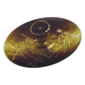 Voyager's Golden Record Melamine Plate (Left Side)