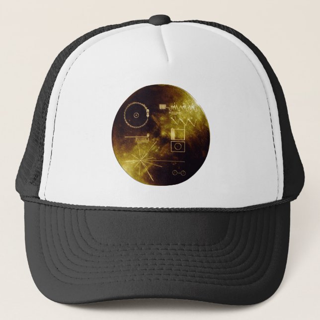 Voyager's Golden Record Trucker Hat (Front)