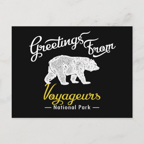 Voyageurs National Park Bear Postcard